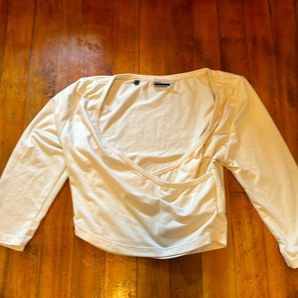 Tops - Gymshark Cream White Ballet Top